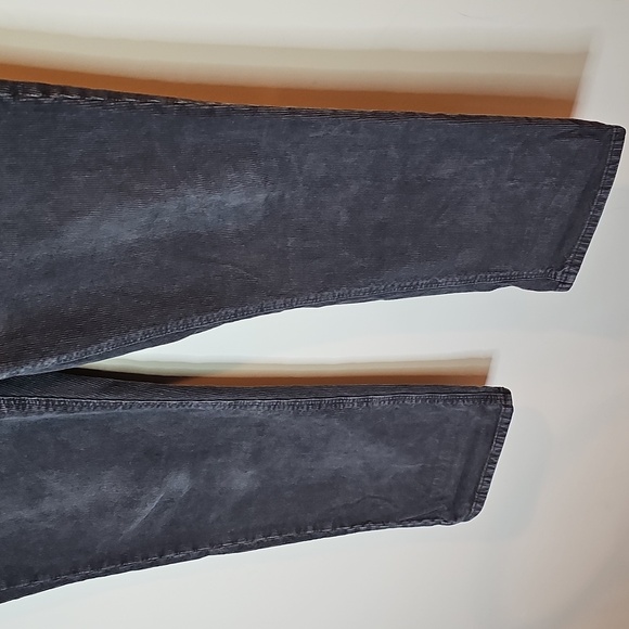 American Eagle Stretch Size 12 Corderoy Mom Straight Leg Jeans - Dark Gray - Picture 3 of 8